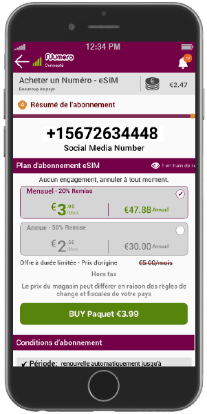 Comment payer avec Apple Pay - Acheter un forfait