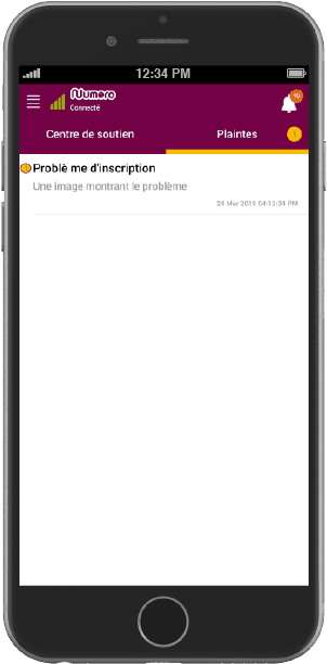 Ouvrez l'historique des tickets