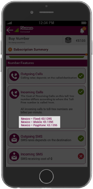 Your toll free number call rates